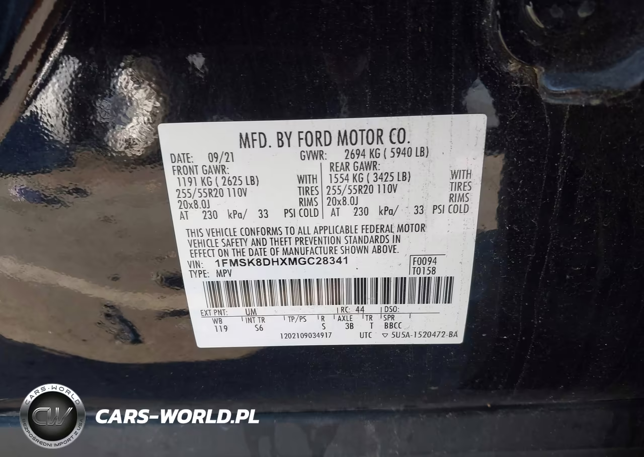 2021 Ford Explorer Xlt VIN:1FMSK8DHXMGC28341 - 9