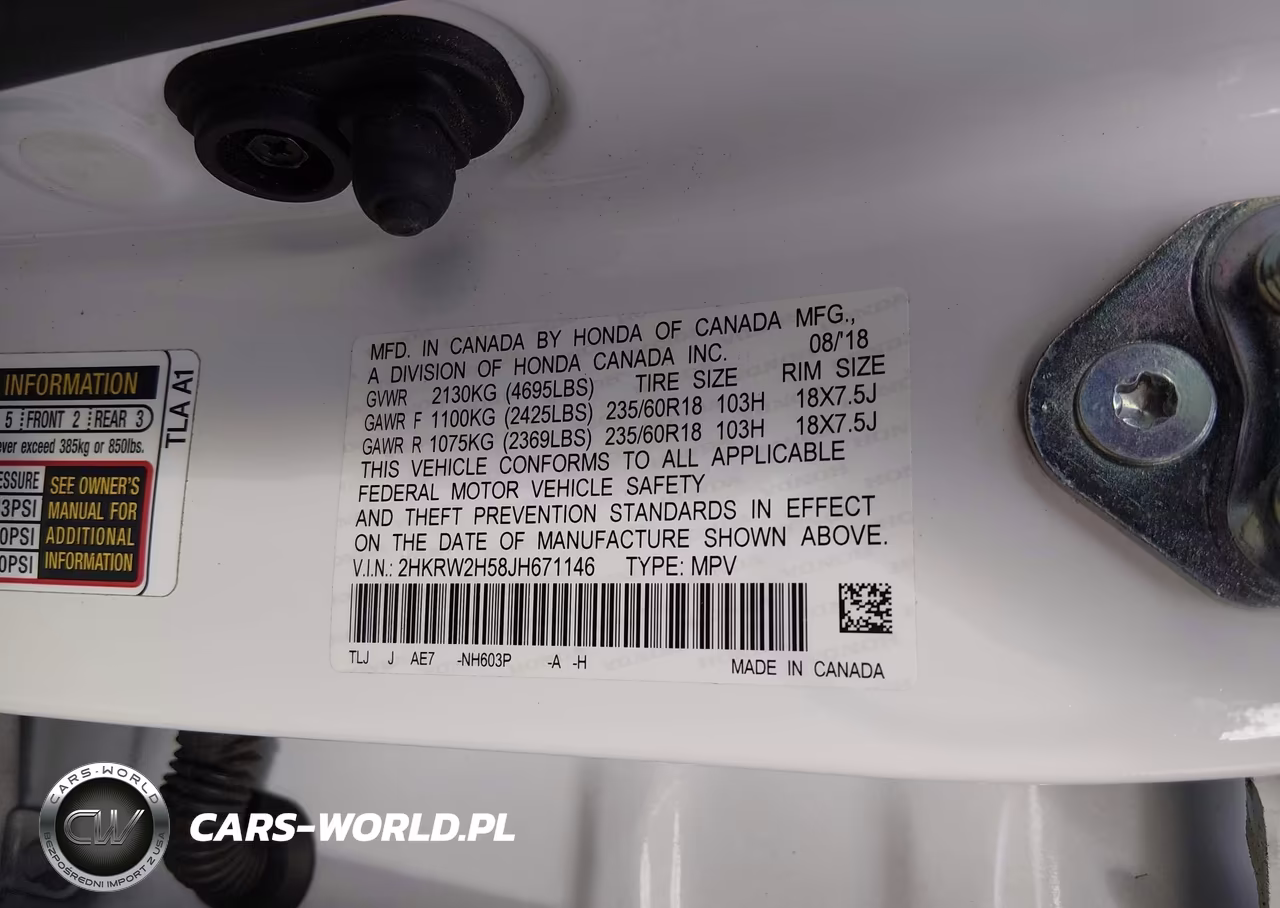 2018 Honda Cr-V Ex VIN:2HKRW2H58JH671146 - 9