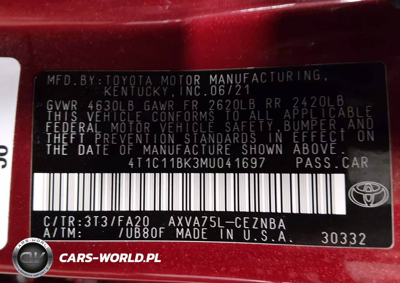 2021 Toyota Camry Le Awd VIN:4T1C11BK3MU041697 - 9
