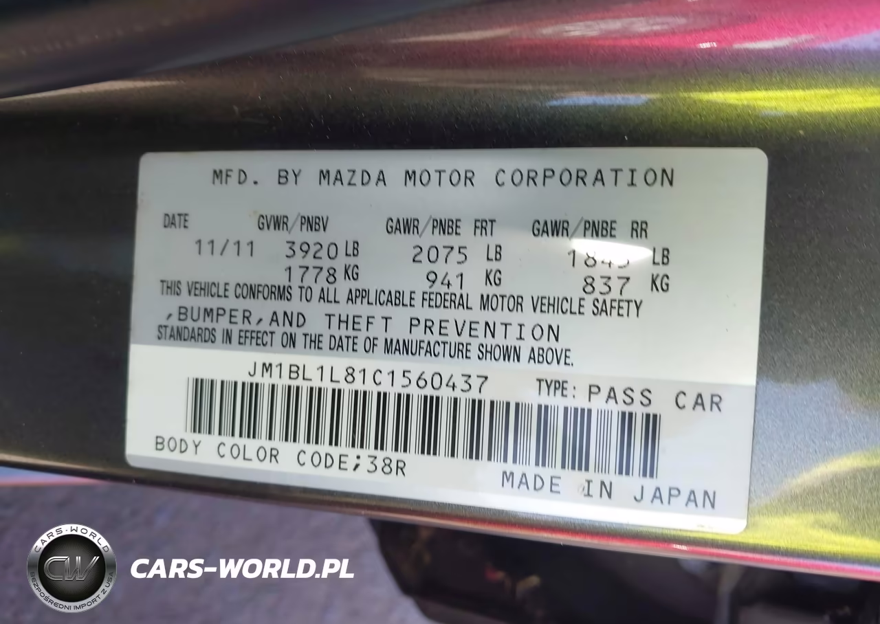 2012 Mazda Mazda3 I Touring VIN:JM1BL1L81C1560437 - 9