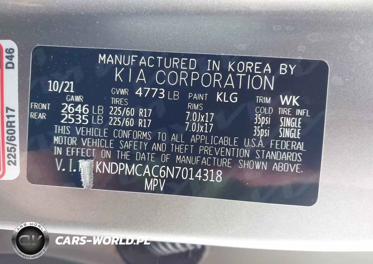2022 Kia Sportage Lx VIN:KNDPMCAC6N7014318 - 9