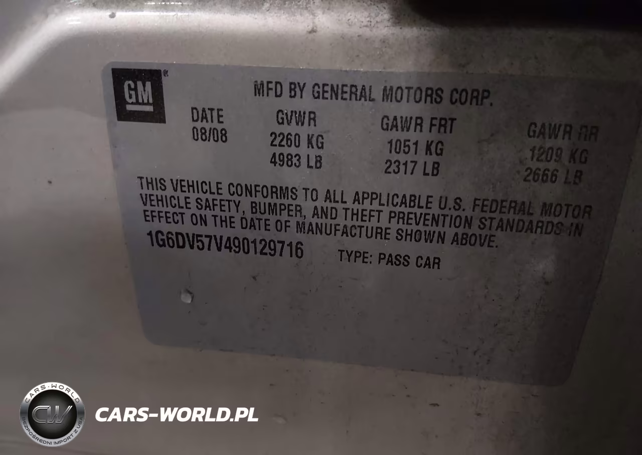 2009 Cadillac Cts Standard VIN:1G6DV57V490129716 - 9