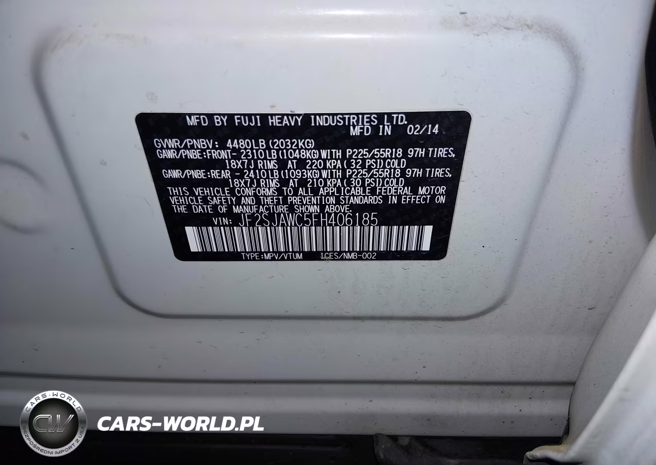 2015 Subaru Forester 2.5I Touring VIN:JF2SJAWC5FH406185 - 9