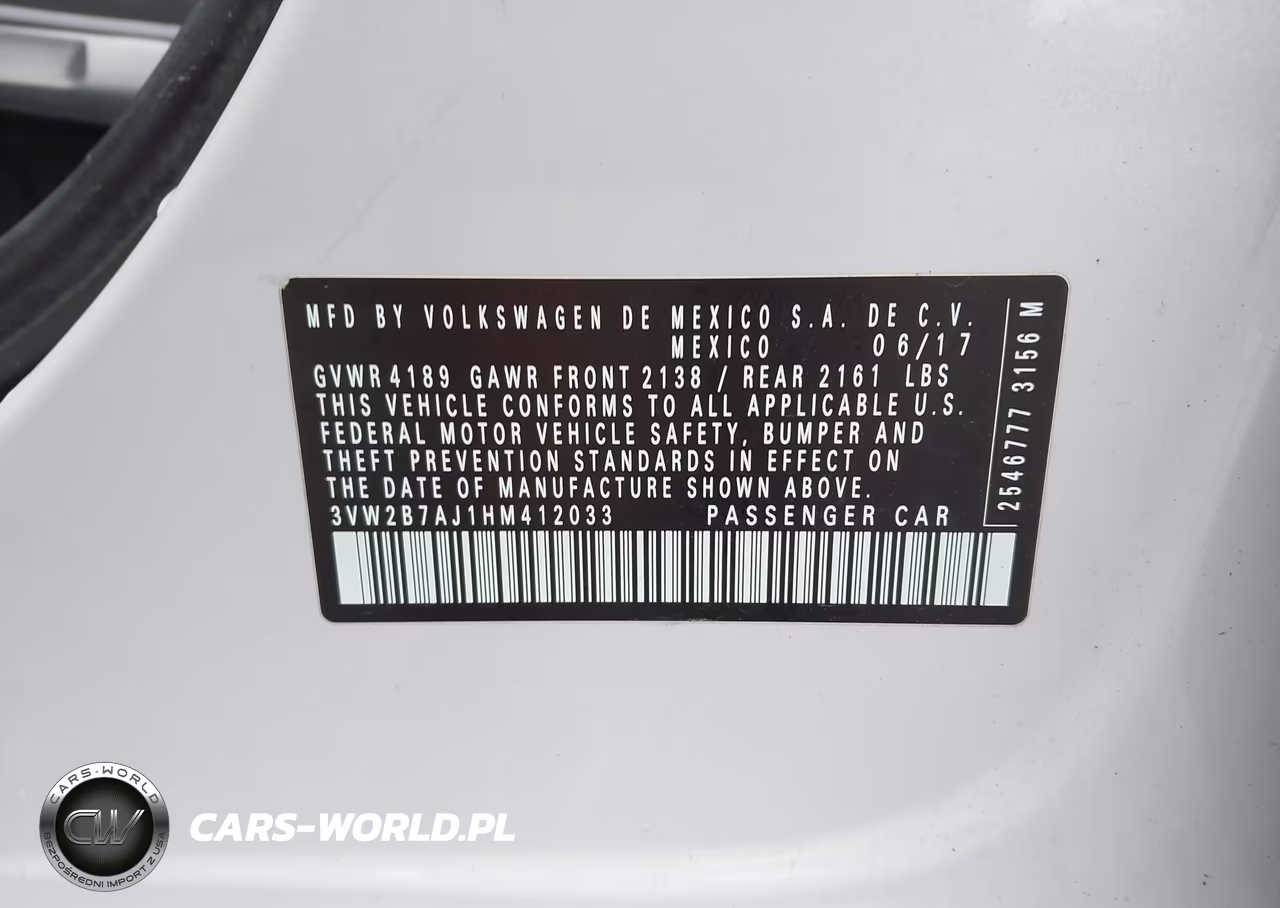 2017 Volkswagen Jetta 1.4T S VIN:3VW2B7AJ1HM412033 - 9