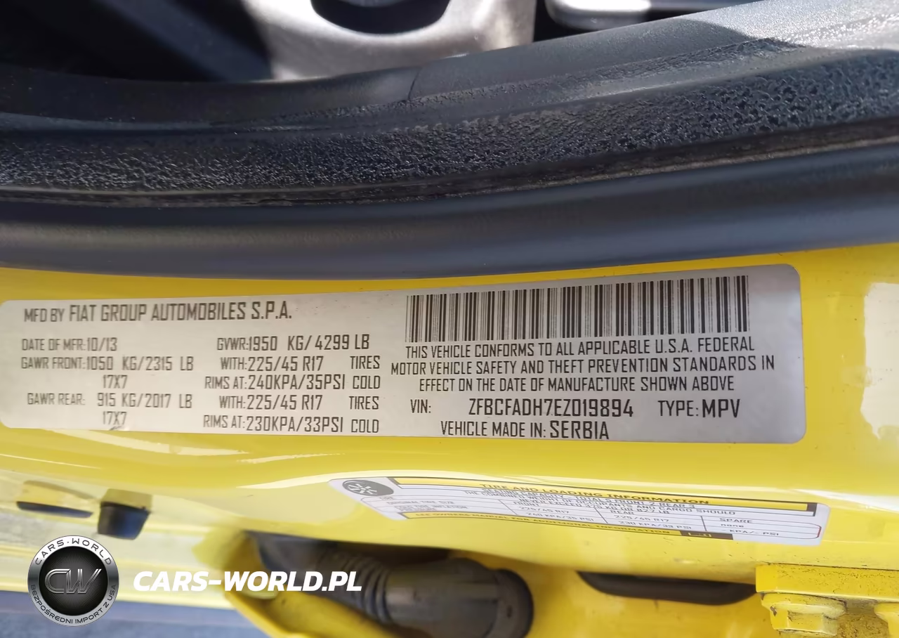 2014 Fiat 500L Trekking VIN:ZFBCFADH7EZ019894 - 9