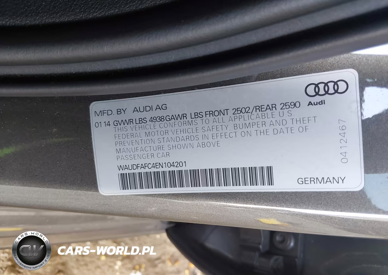 2014 Audi A6 2.0T Premium VIN:WAUDFAFC4EN104201 - 9