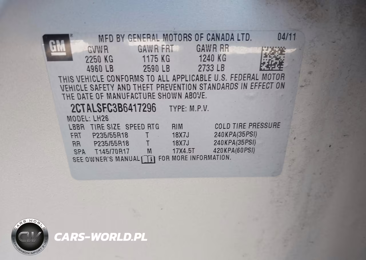 2011 GMC Terrain Sle-2 VIN:2CTALSEC3B6417296 - 9
