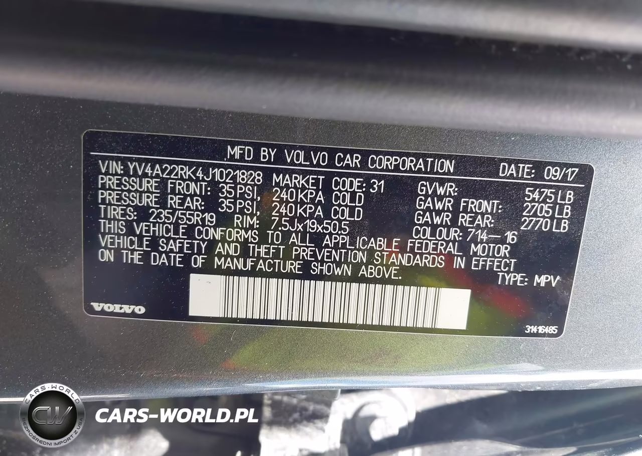 2018 Volvo Xc60 T6 Momentum VIN:YV4A22RK4J1021828 - 9