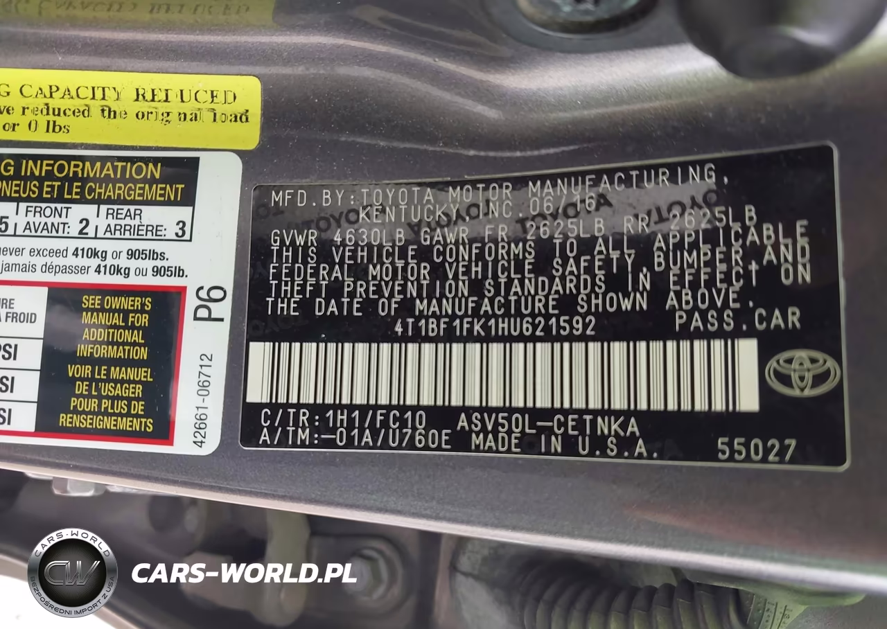2017 Toyota Camry Le VIN:4T1BF1FK1HU621592 - 9