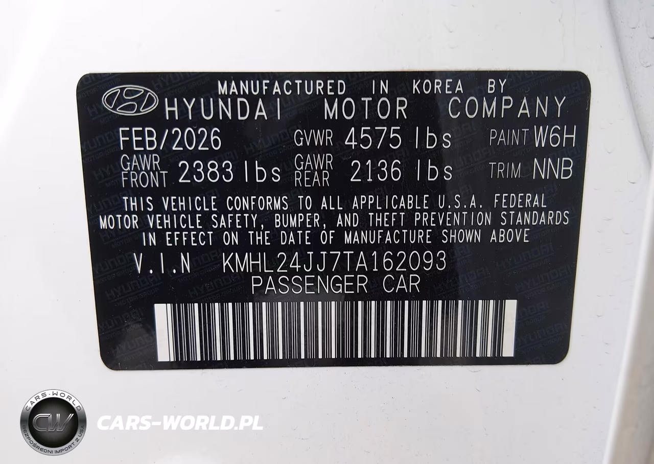 2026 Hyundai Sonata Hybrid Blue VIN:KMHL24JJ7TA162093 - 9