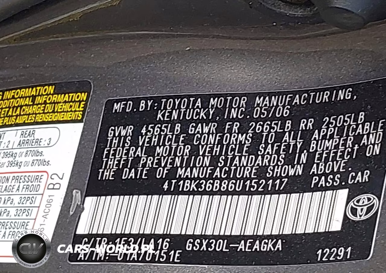 2006 Toyota Avalon Xls VIN:4T1BK36B86U152117 - 9