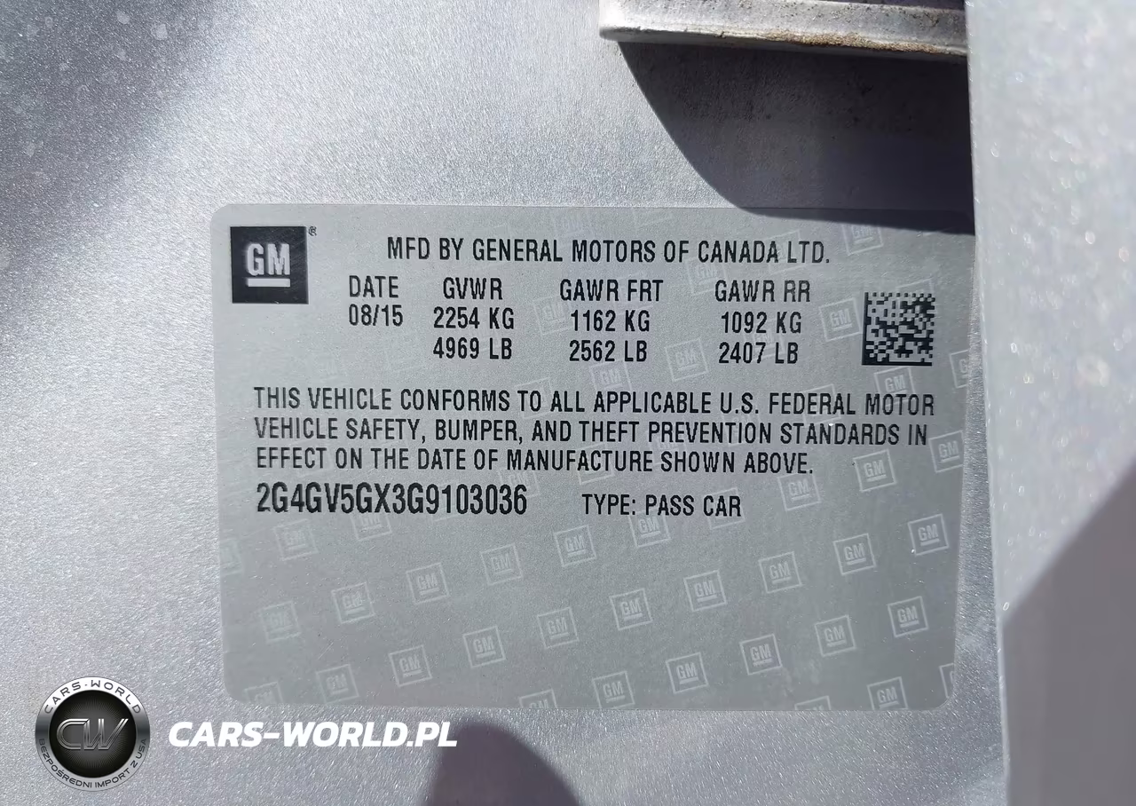 2016 Buick Regal Turbo Gs VIN:2G4GV5GX3G9103036 - 17