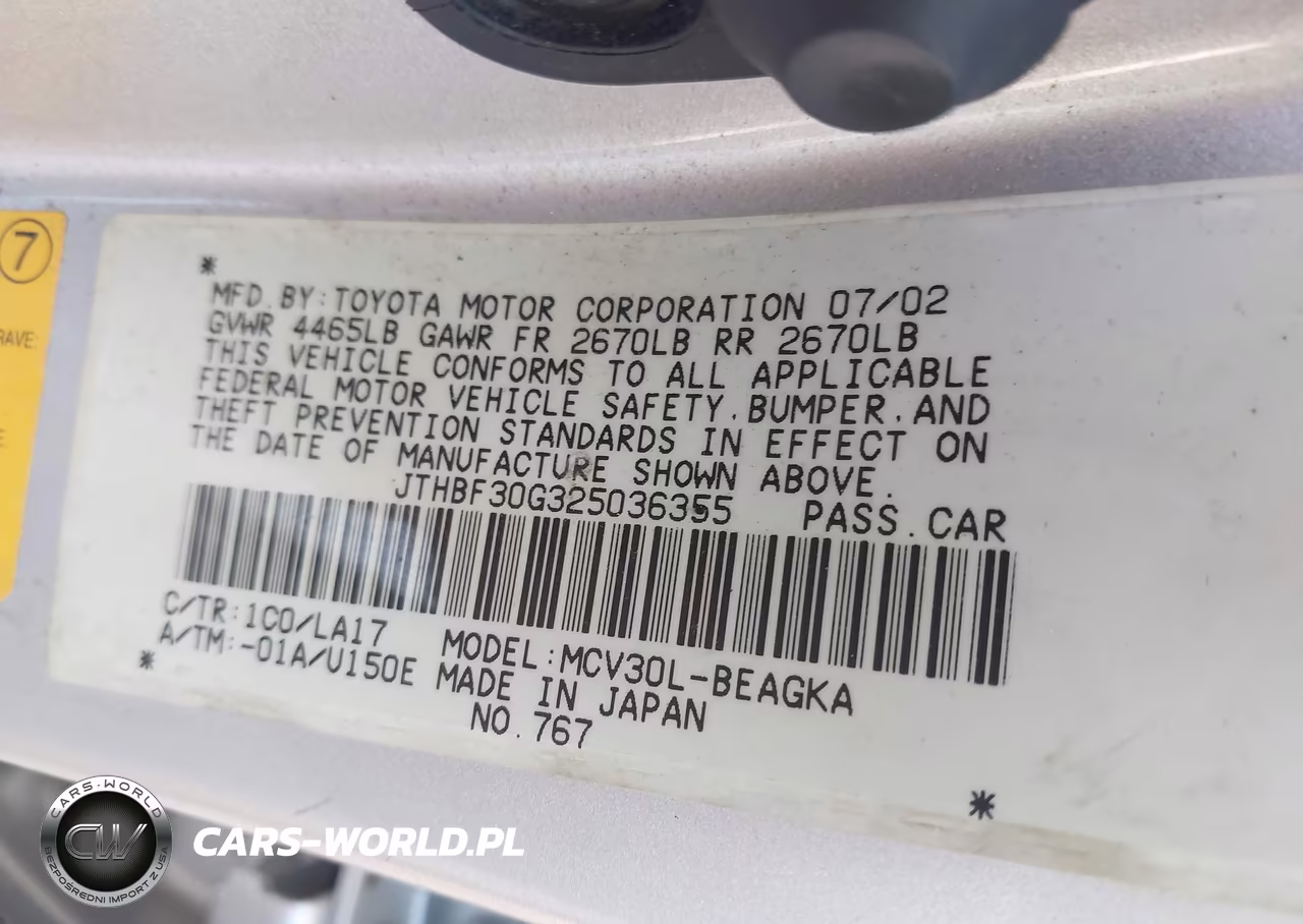 2002 Lexus Es 300 VIN:JTHBF30G325036355 - 9