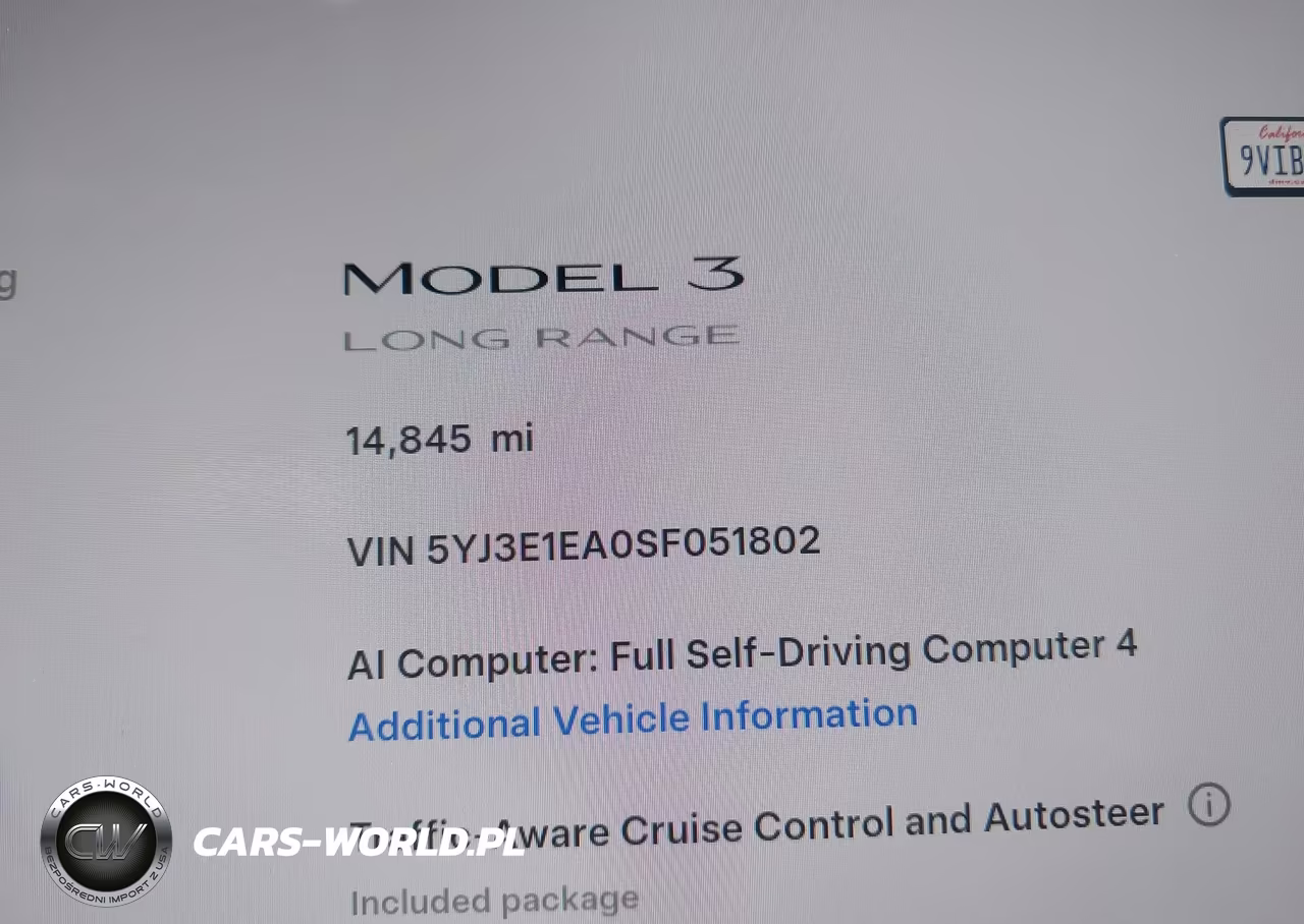 2025 Tesla Model 3 Long Range Rear-Wheel Drive-Standard Rear-Wheel Drive VIN:5YJ3E1EA0SF051802 - 15