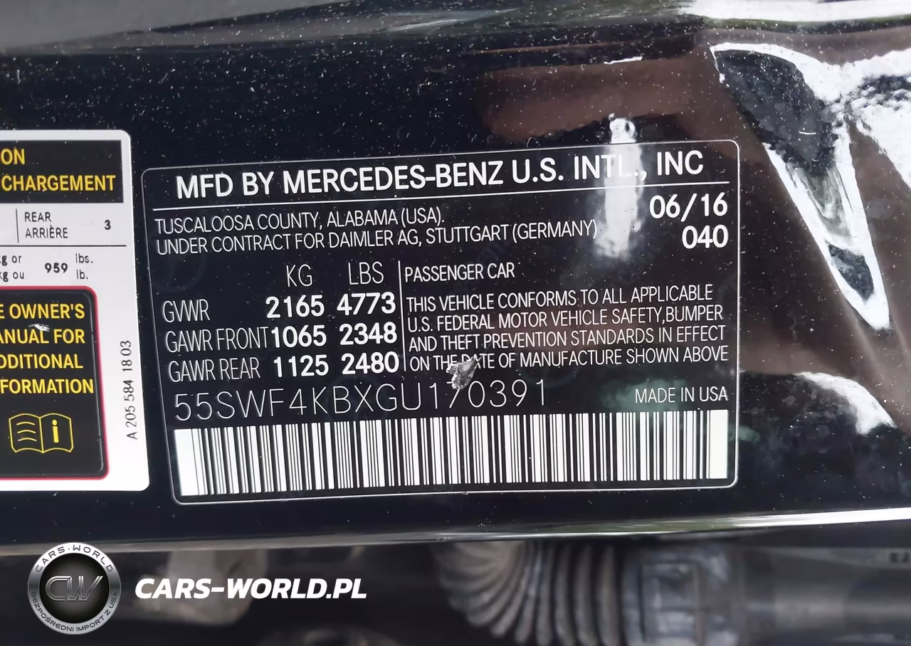 2016 Mercedes-Benz C 300 4Matic VIN:55SWF4KBXGU170391 - 9