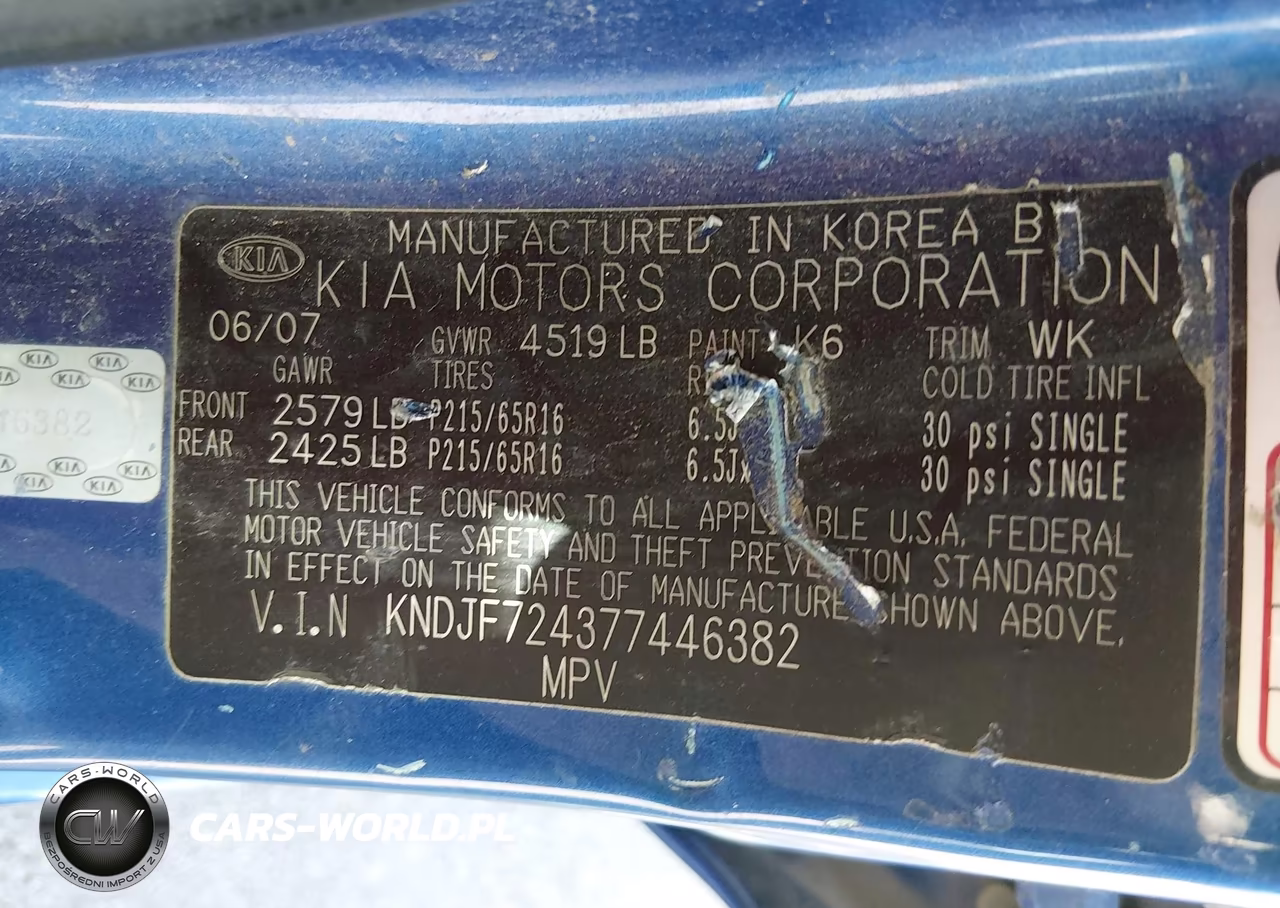 2007 Kia Sportage Lx VIN:KNDJF724377446382 - 9