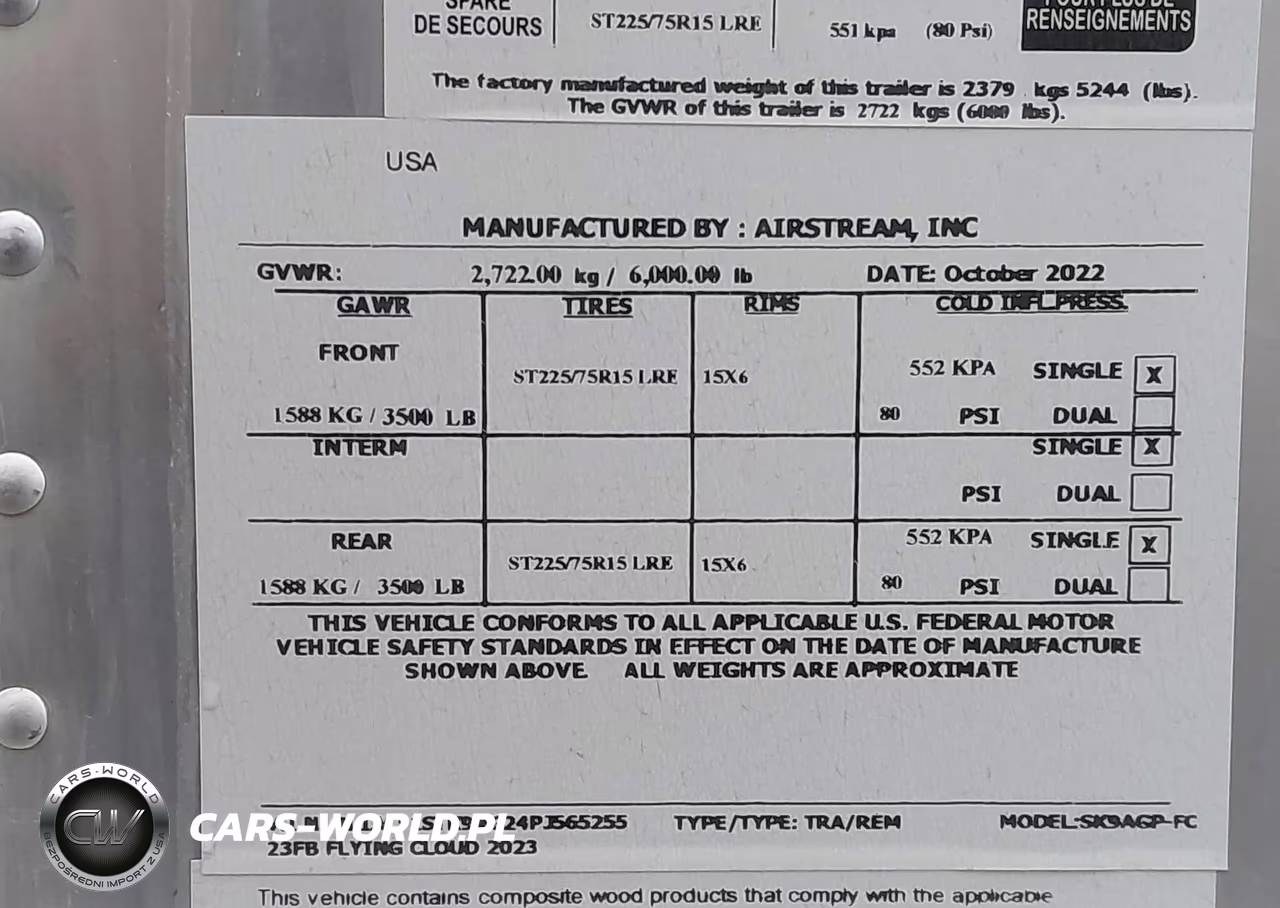 2023 Airstream Flying Cloud 23Fb VIN:1STK9AG24PJ565255 - 9