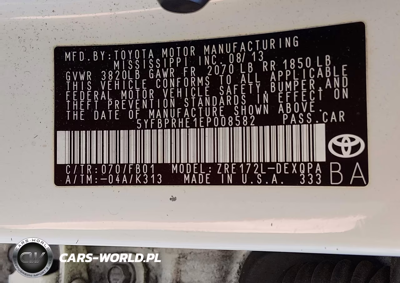 2014 Toyota Corolla Le Eco VIN:5YFBPRHE1EP008582 - 9