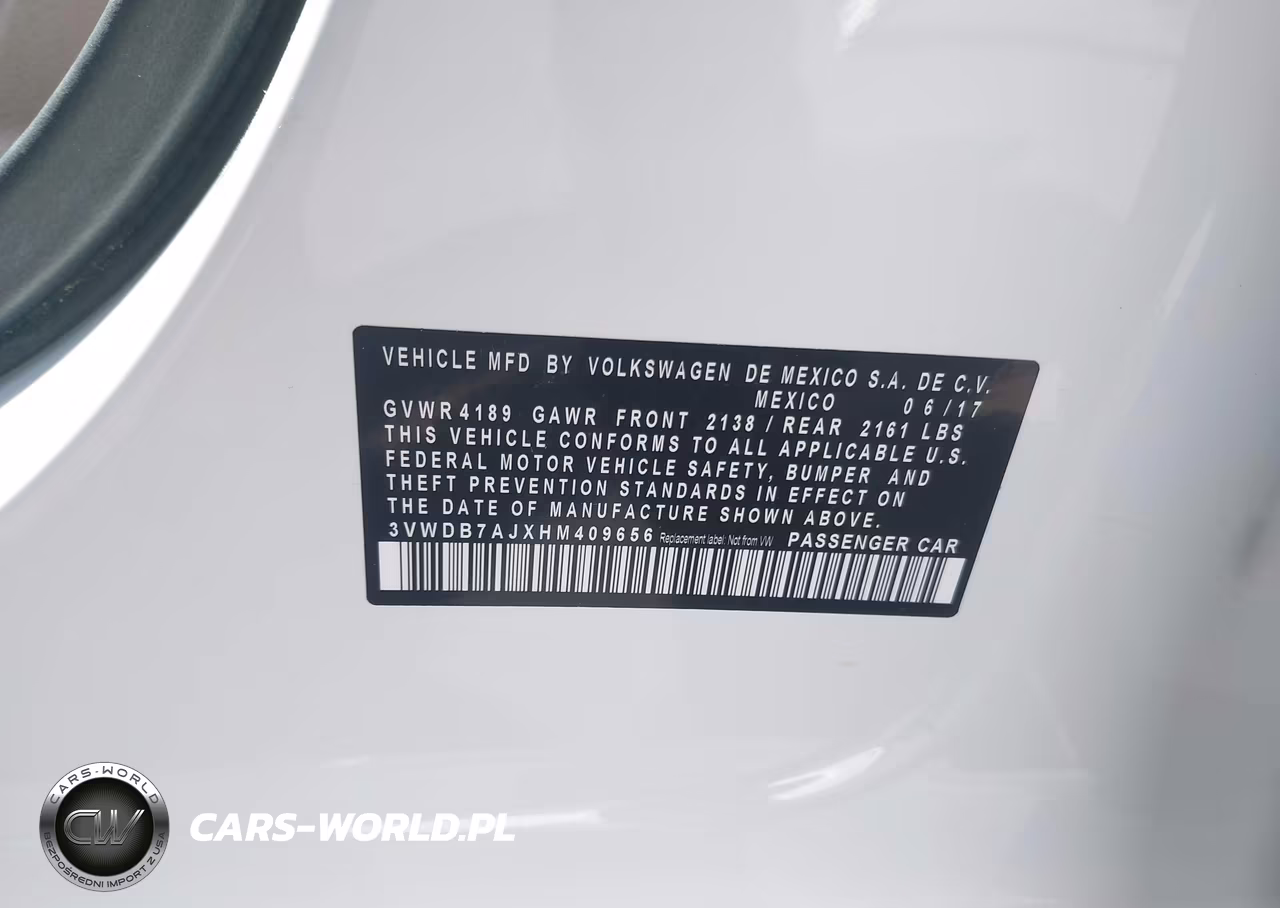 2017 Volkswagen Jetta 1.4T Se VIN:3VWDB7AJXHM409656 - 9