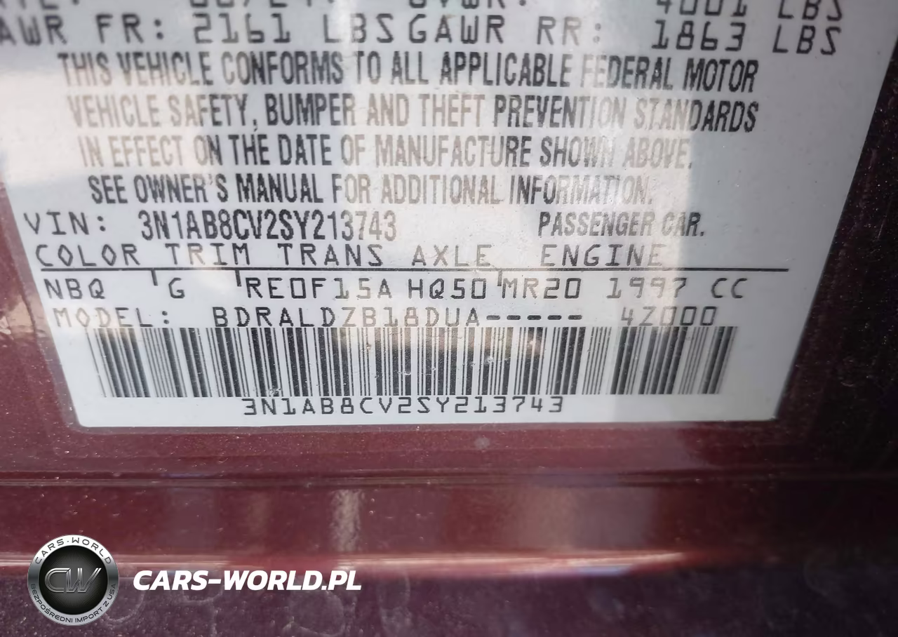 2025 Nissan Sentra Sv VIN:3N1AB8CV2SY213743 - 9