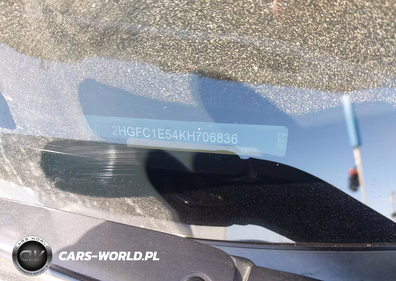 2019 Honda Civic Si VIN:2HGFC1E54KH706836 - 9