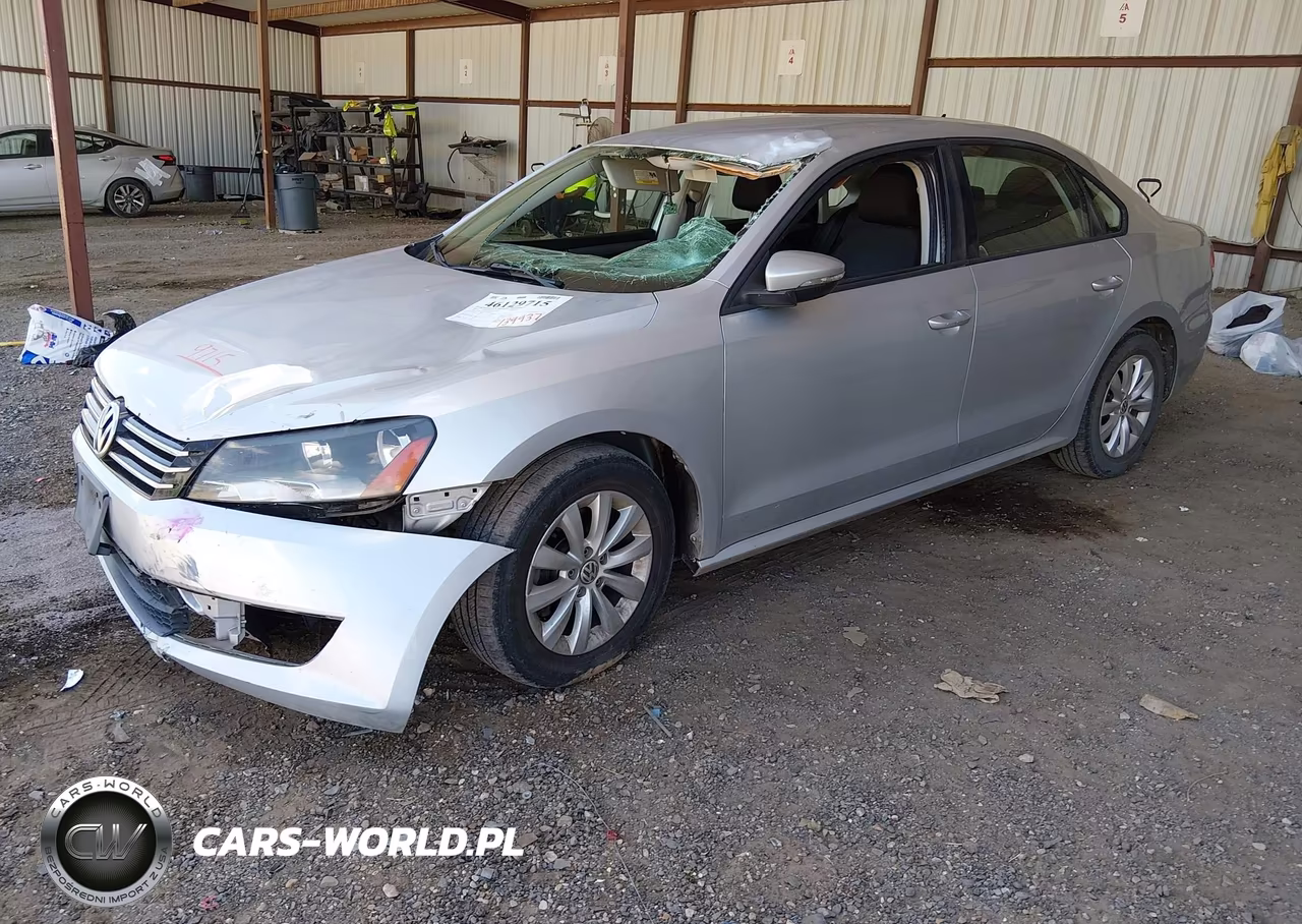 2012 Volkswagen Passat 2.5L S VIN:1VWAP7A36CC005365 - 2