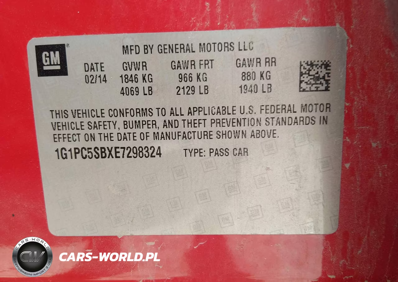 2014 Chevrolet Cruze 1Lt Auto VIN:1G1PC5SBXE7298324 - 9