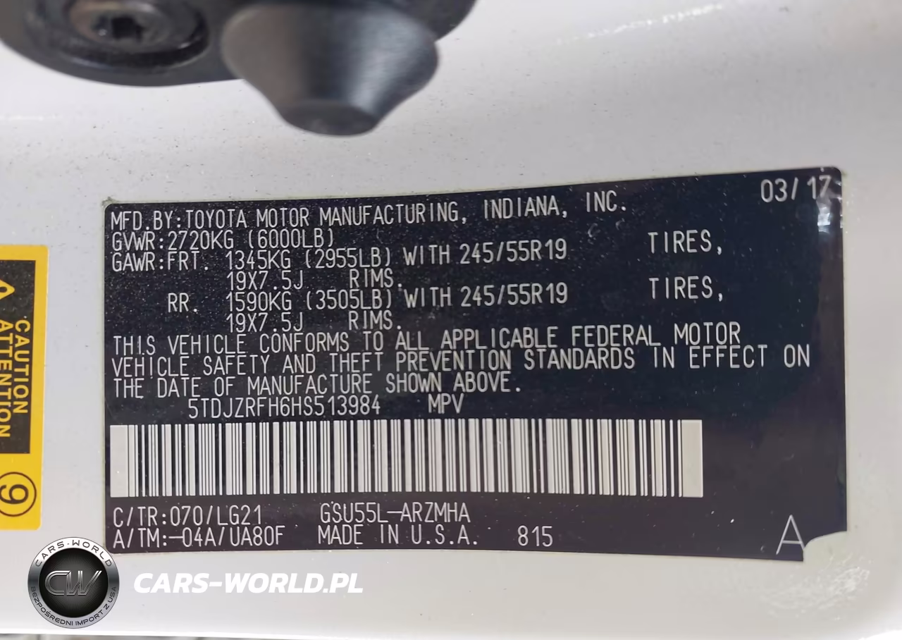 2017 Toyota Highlander Se VIN:5TDJZRFH6HS513984 - 9