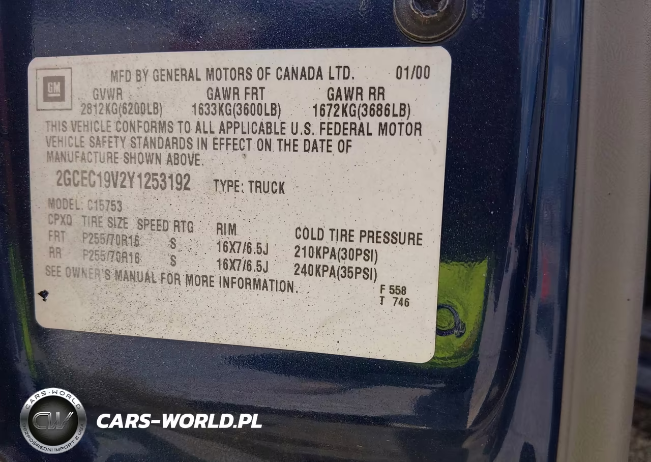 2000 Chevrolet Silverado 1500 Ls VIN:2GCEC19V2Y1253192 - 9