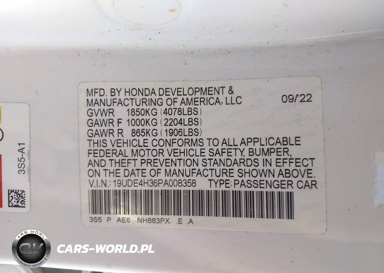 2023 Acura Integra A-Spec VIN:19UDE4H36PA008358 - 9