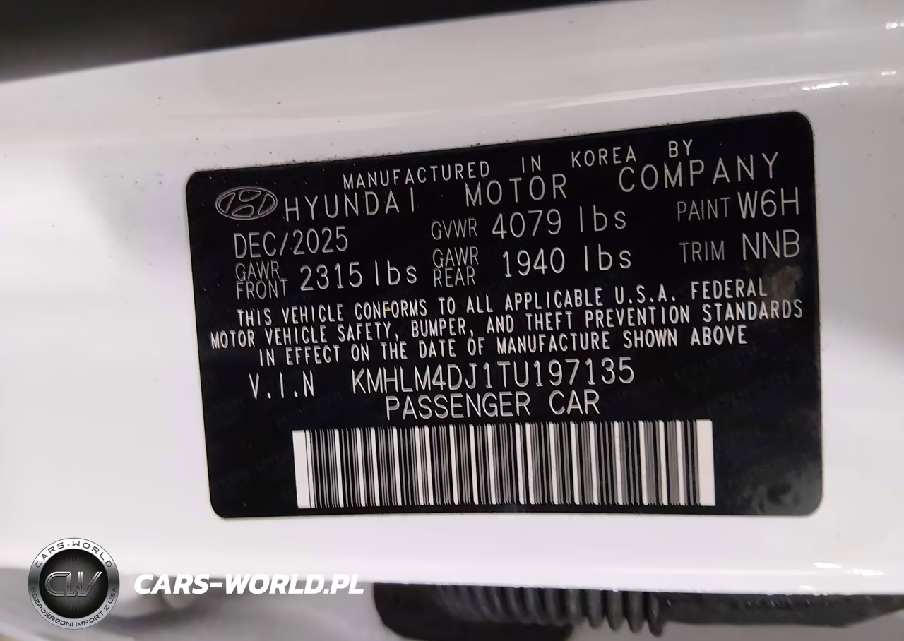 2026 Hyundai Elantra Hybrid Blue VIN:KMHLM4DJ1TU197135 - 9