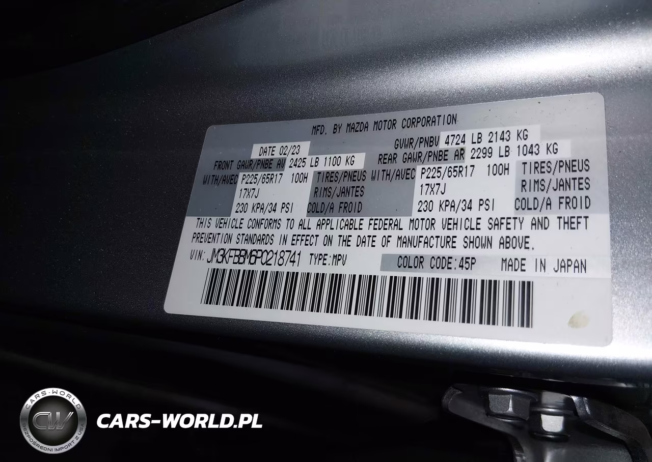 2023 Mazda Cx-5 2.5 S Select VIN:JM3KFBBM6P0218741 - 9