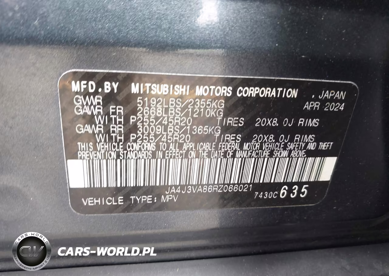 2024 Mitsubishi Outlander Se 2.5 2Wd-Se Black Edition S-Awc-Se Black Edition W-Pano Roof S-Awc VIN:JA4J3VA86RZ066021 - 9