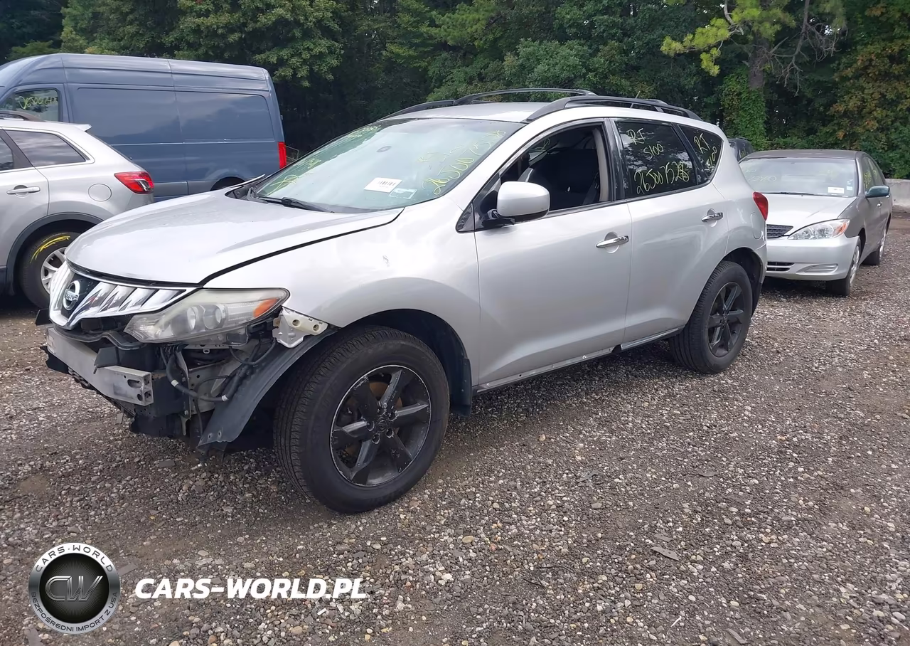 2009 Nissan Murano Sl VIN:JN8AZ18W99W105725 - 2