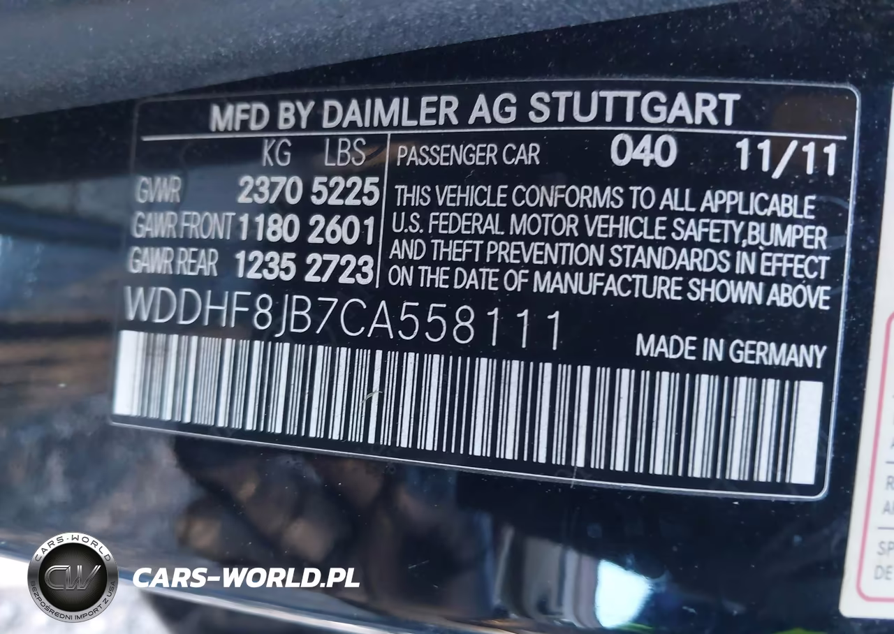 2012 Mercedes-Benz E 350 4Matic VIN:WDDHF8JB7CA558111 - 9