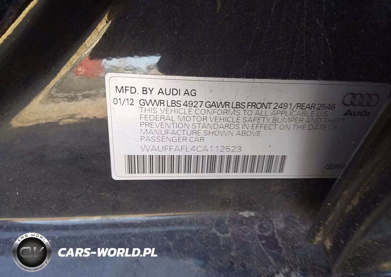 2012 Audi A4 2.0T Premium VIN:WAUFFAFL4CA112523 - 9