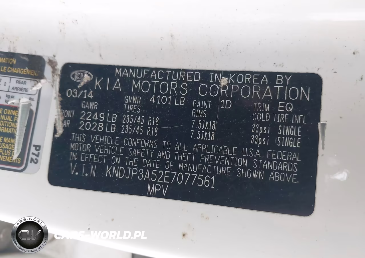 2014 Kia Soul + VIN:KNDJP3A52E7077561 - 9