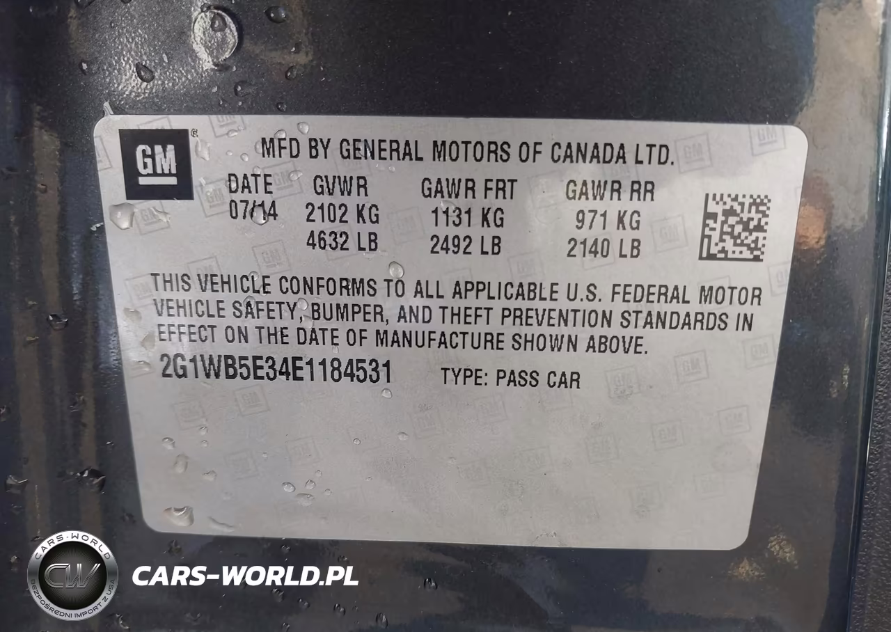 2014 Chevrolet Impala Limited Lt VIN:2G1WB5E34E1184531 - 9