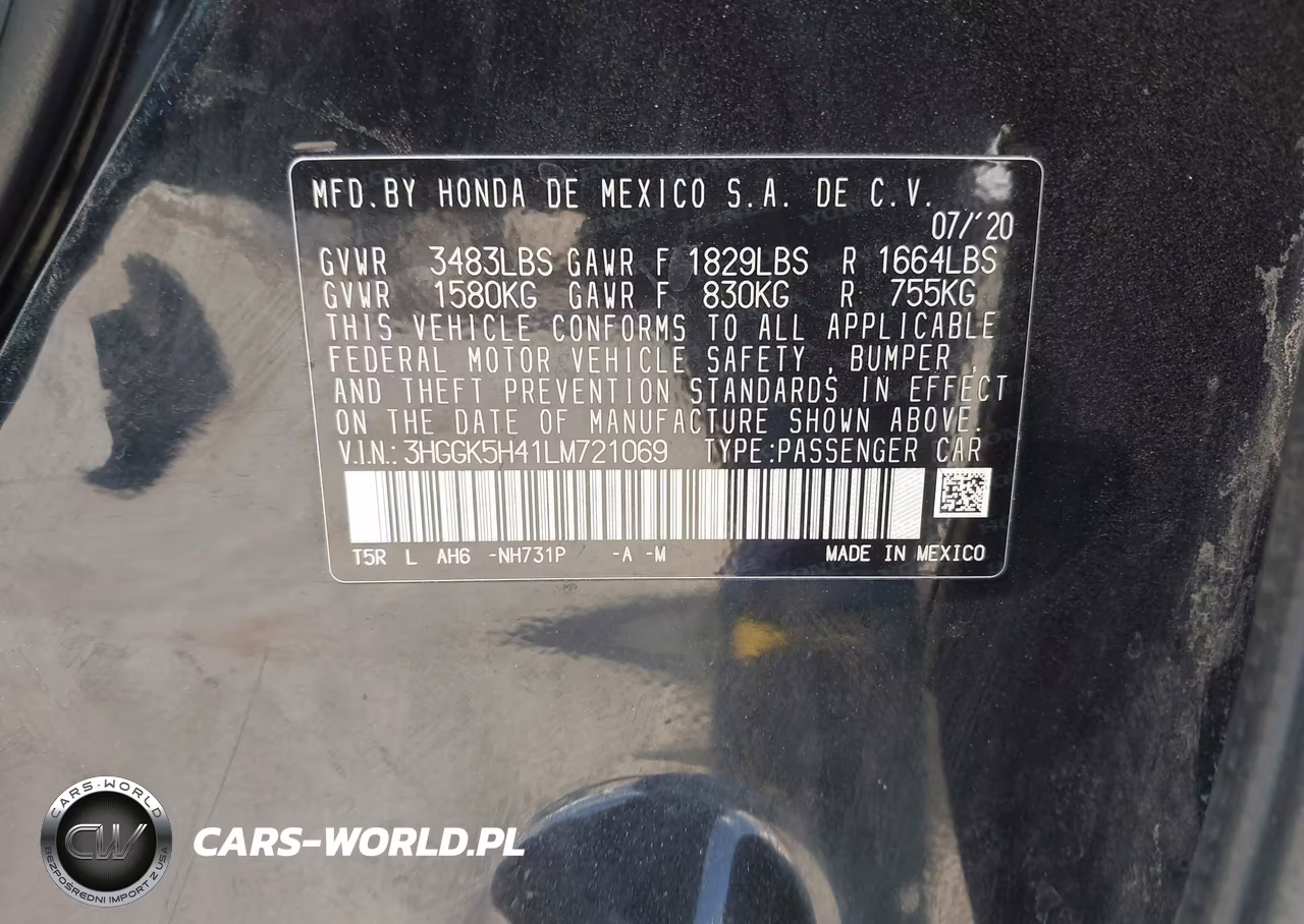 2020 Honda Fit Lx VIN:3HGGK5H41LM721069 - 9