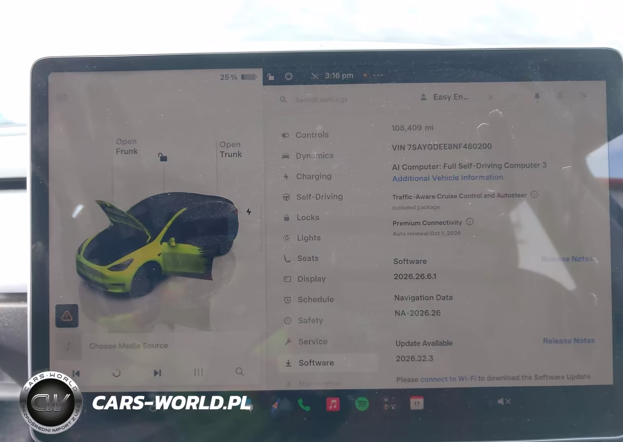 2022 Tesla Model Y Long Range Dual Motor All-Wheel Drive VIN:7SAYGDEE8NF480200 - 17
