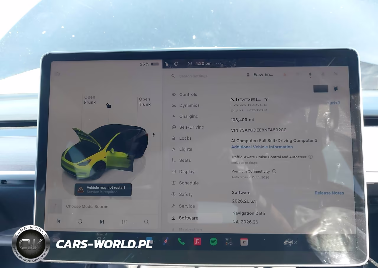 2022 Tesla Model Y Long Range Dual Motor All-Wheel Drive VIN:7SAYGDEE8NF480200 - 7