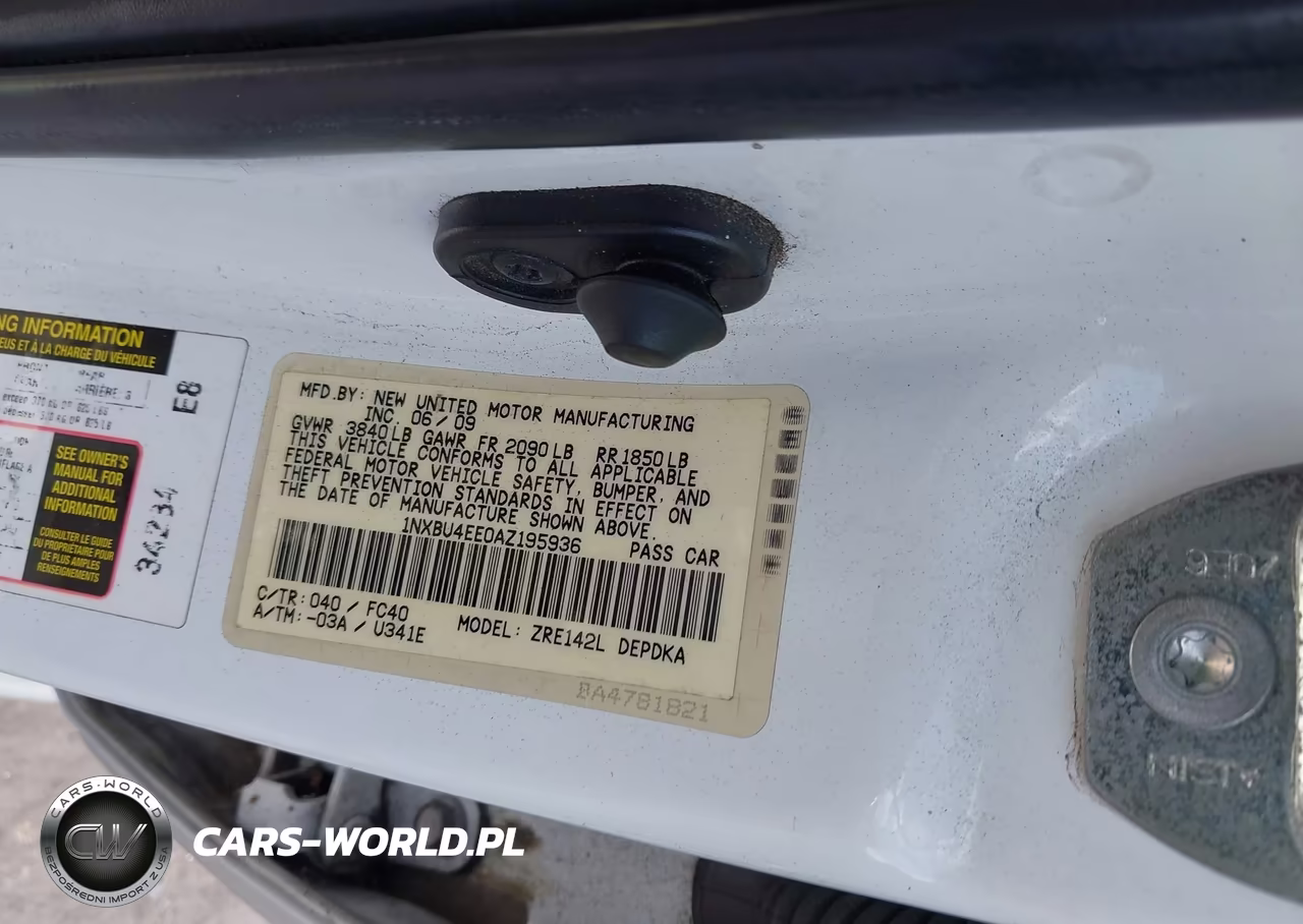 2010 Toyota Corolla S-Le-Xle VIN:1NXBU4EE0AZ195936 - 9