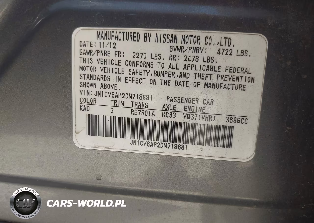 2013 Infiniti G37 Journey VIN:JN1CV6AP2DM718681 - 9
