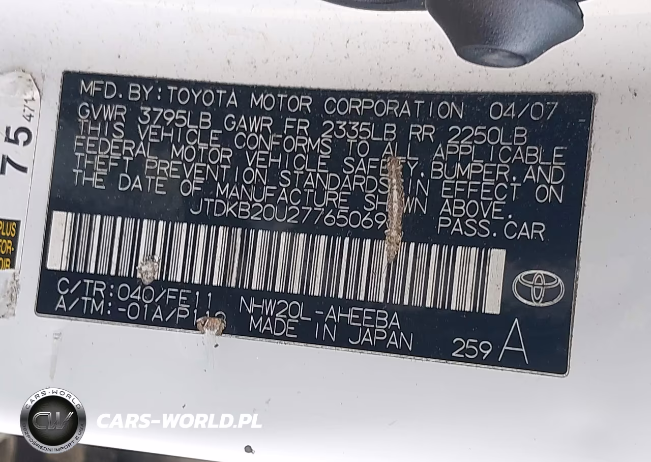 2007 Toyota Prius VIN:JTDKB20U277650693 - 9