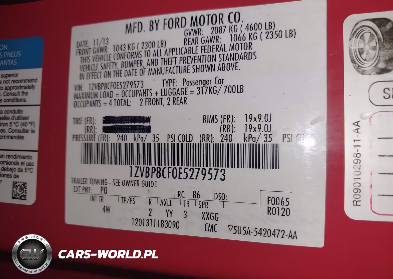 2014 Ford Mustang Gt Premium VIN:1ZVBP8CF0E5279573 - 9