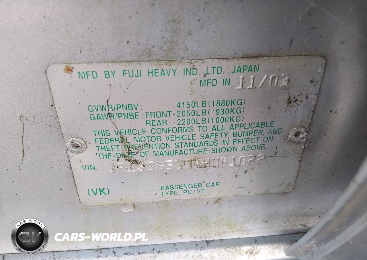 2004 Subaru Forester 2.5Xs VIN:JF1SG65674H741022 - 9