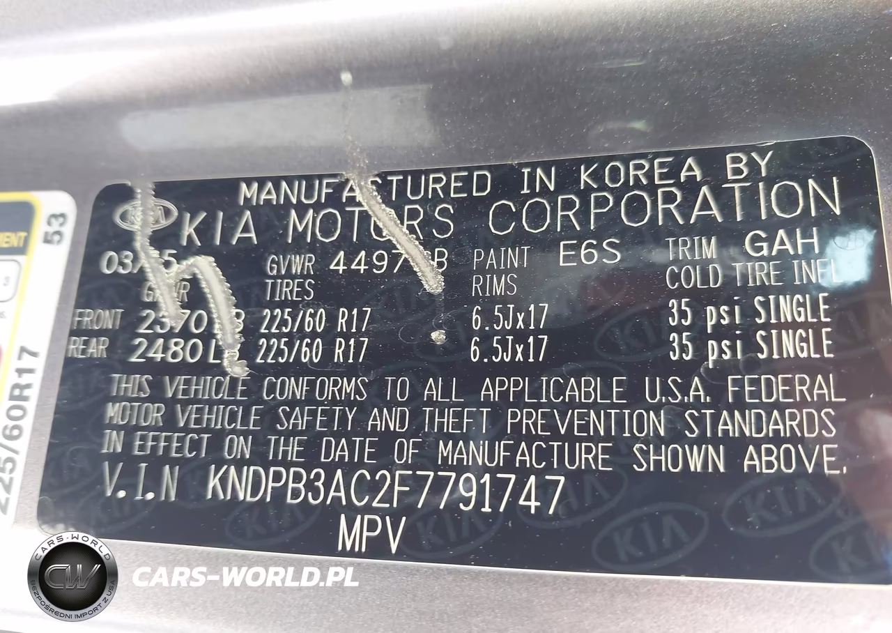 2015 Kia Sportage Lx VIN:KNDPB3AC2F7791747 - 9