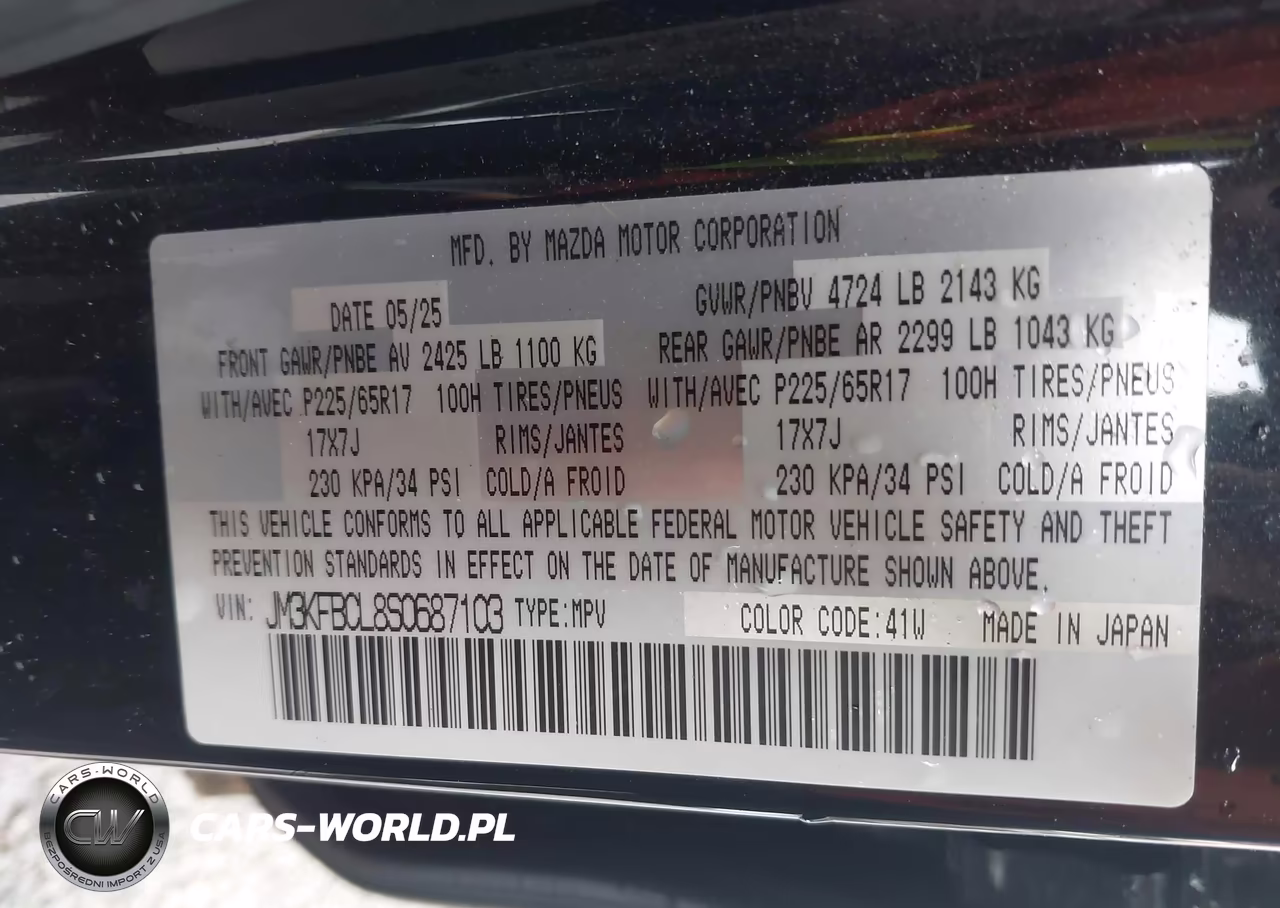 2025 Mazda Cx-5 2.5 S Preferred VIN:JM3KFBCL8S0687103 - 9