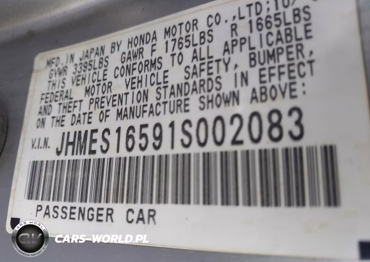 2001 Honda Civic Lx VIN:JHMES16591S002083 - 9