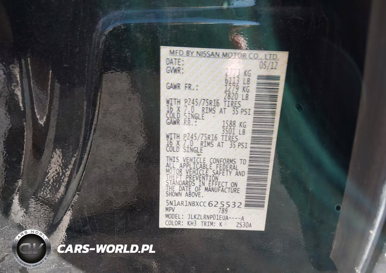 2012 Nissan Pathfinder S VIN:5N1AR1NBXCC625532 - 9